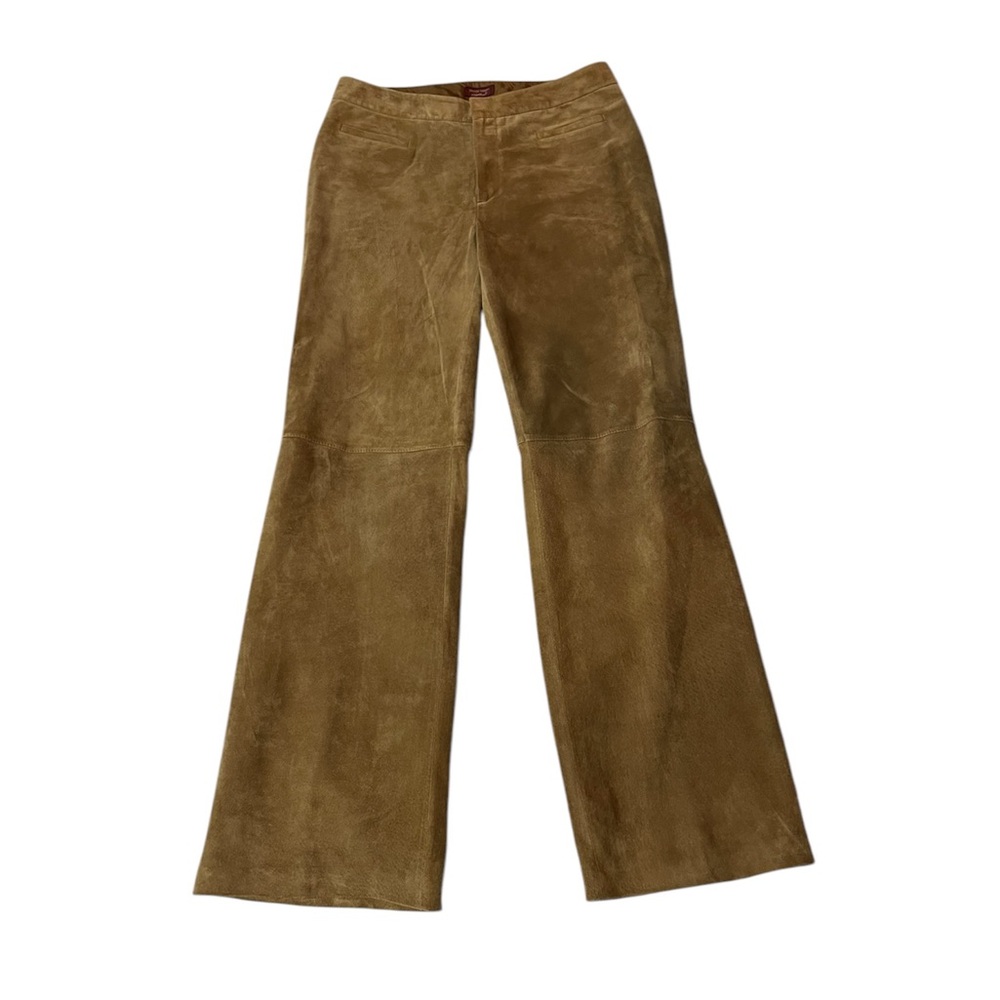 Eddie Bauer Brown Suede Flare Pants